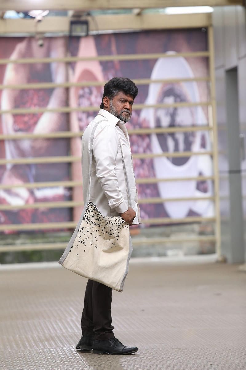 Jaggesh plays the role of a middle-aged man in ‘8MM Bullet’.