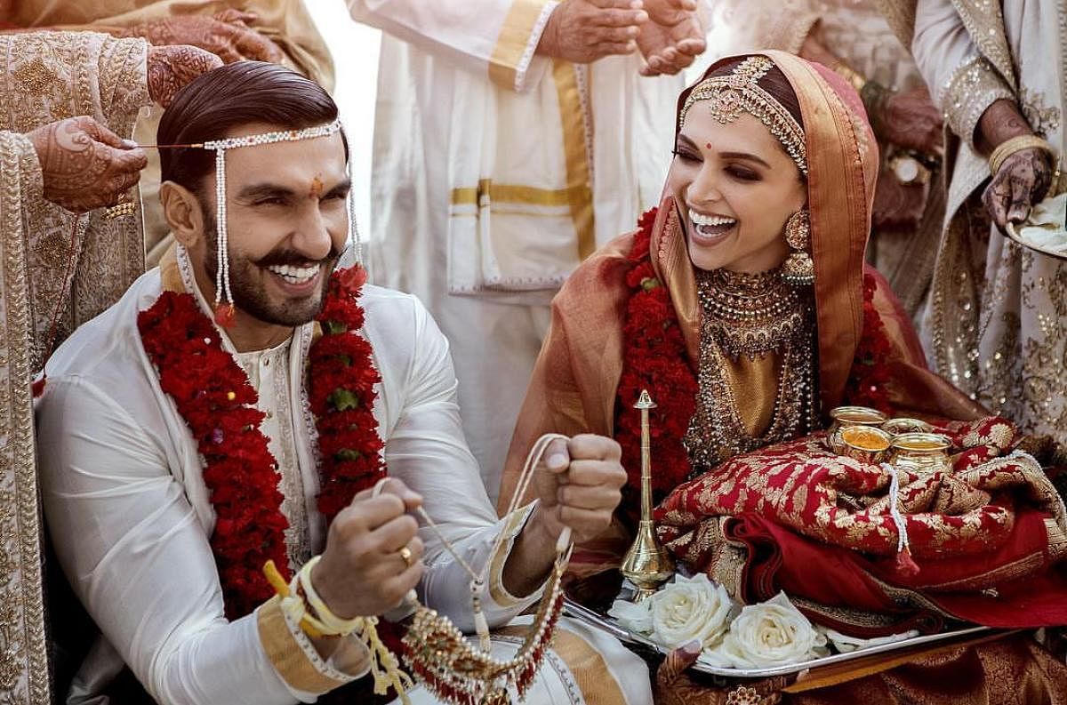 Official picture of the Ranveer Singh and Deepika Padukone wedding in Italy.