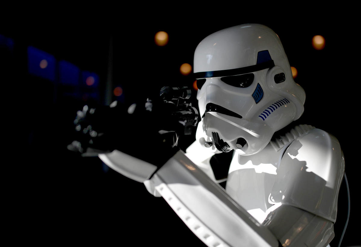 A cosplayer costumed as a 'Stormtrooper' character from the 'Star Wars' movie poses during the Vienna Comic Con in Vienna, Austria. Reuters photo.