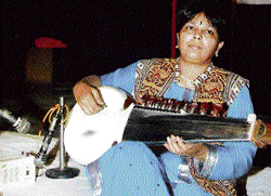 Noted sarod player Reeta Das at a classical music concert in New Delhi recently.
