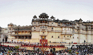 A view of City Palace Museum in Udaipur