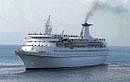 Luxury liner MV Aquarmarine which seeks to make cruising on the high seas affordable to the domestic tourists.