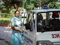 Amarjit Kaur with her van