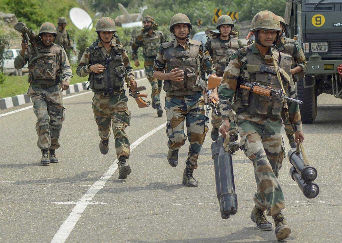 A soldier was wounded in a landmine blast near the Line of Control (LoC) in Balakote sector of Poonch district in Jammu and Kashmir on Tuesday night. PTI file photo