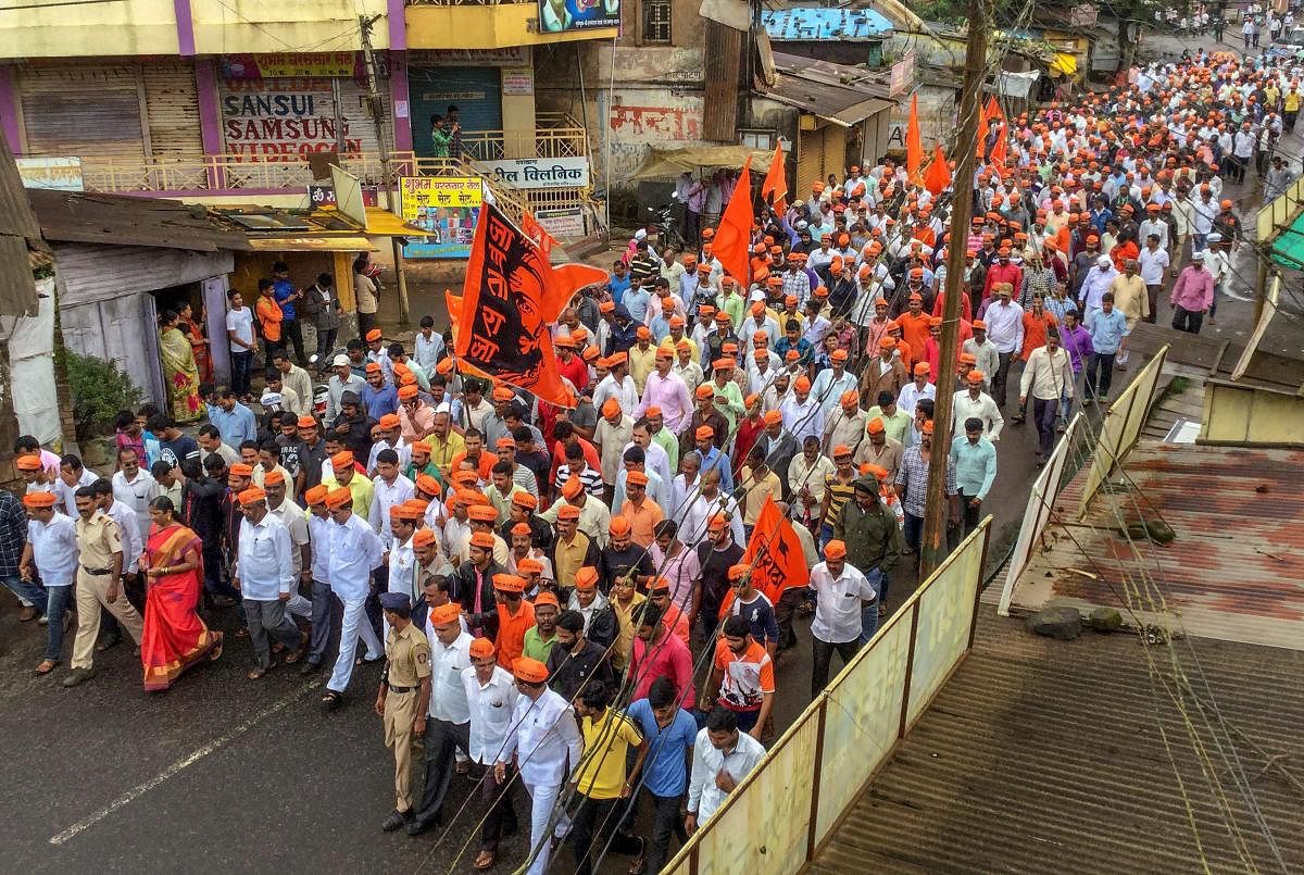 Uproarious scenes were witnessed in the Maharashtra legislature on Tuesday with members demanding reservation for Marathas, Lingayats, Muslims and Dhangars