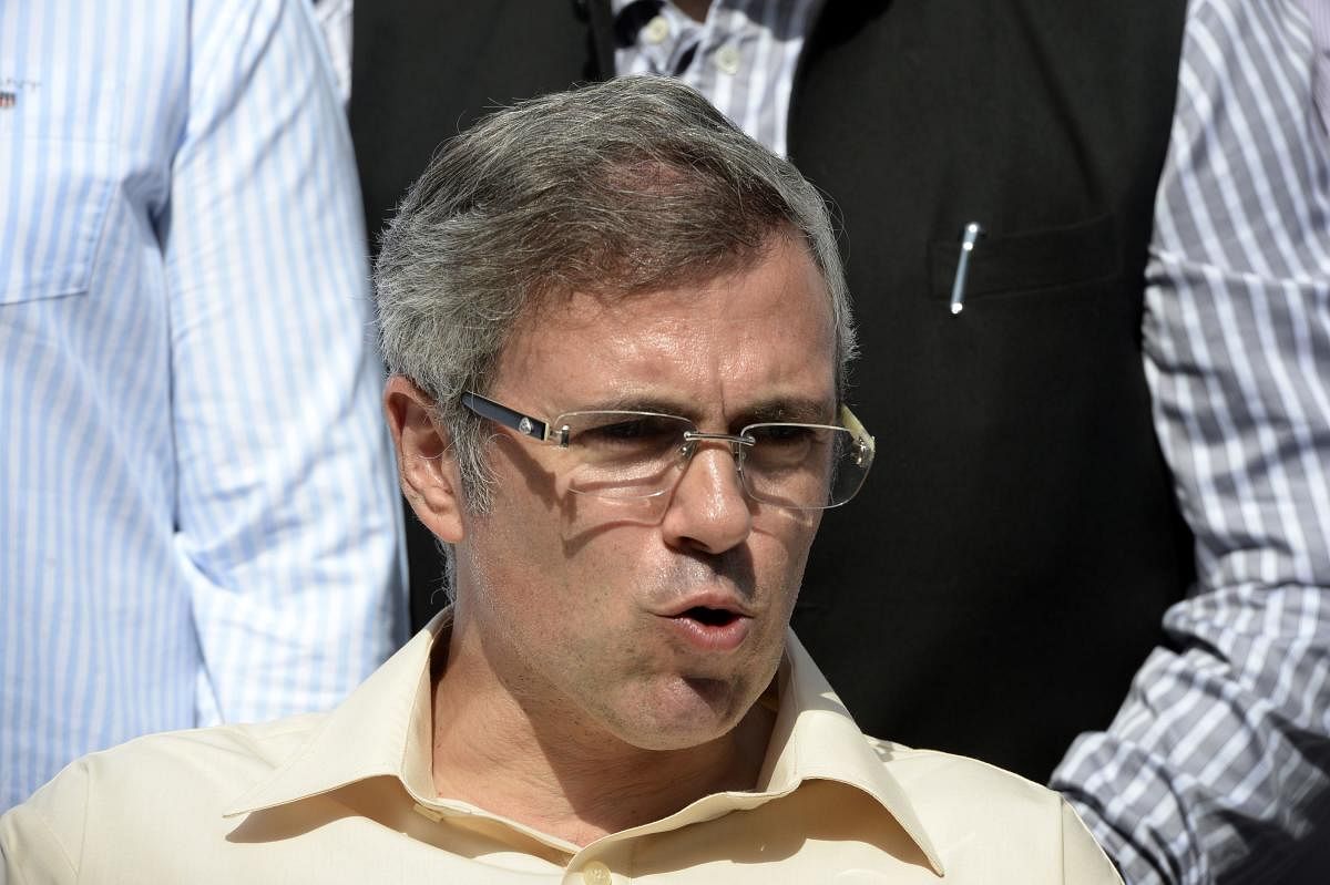 National Conference (NC) party leader and former chief Minister Omar Abdullah. AFP file photo.