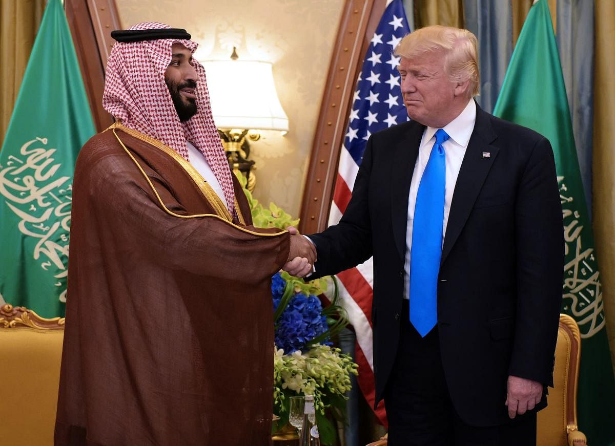 US President Donald Trump and Saudi Crown Prince Mohammad bin Salman al-Saud (AFP File Photo)
