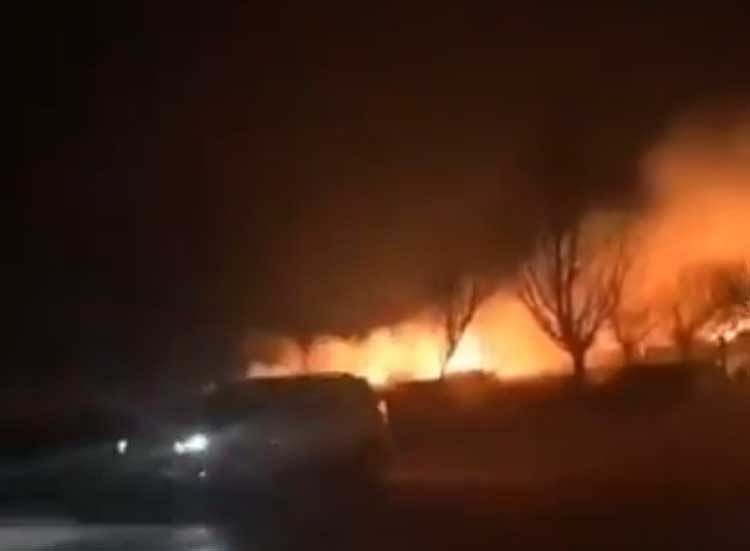 The explosion occurred at Jiangcheng Machinery Company based in a village in Dongfeng county on Friday, state-run China Daily reported. (Screengrab)