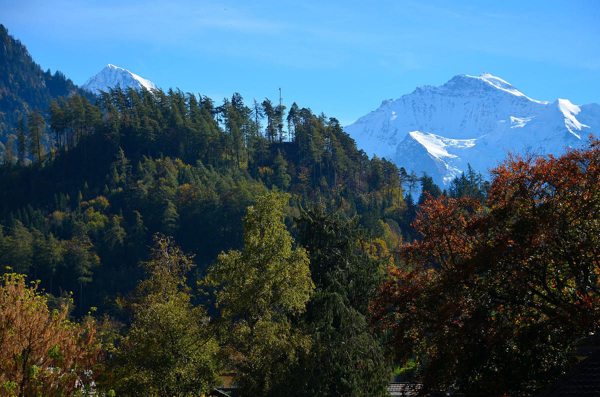 A view of the mountains in Interlaken