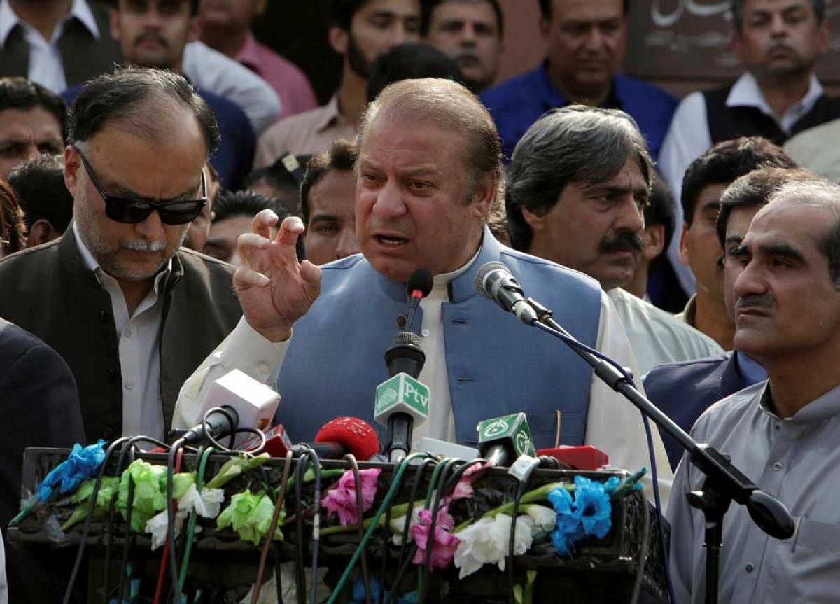 Pakistan's ousted prime minister Nawaz Sharif. File photo