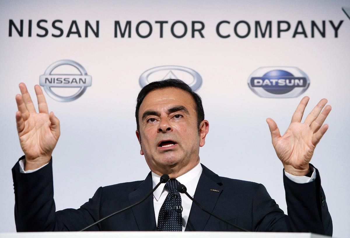 Japan's auto giant Nissan Motor president Carlos Ghosn 