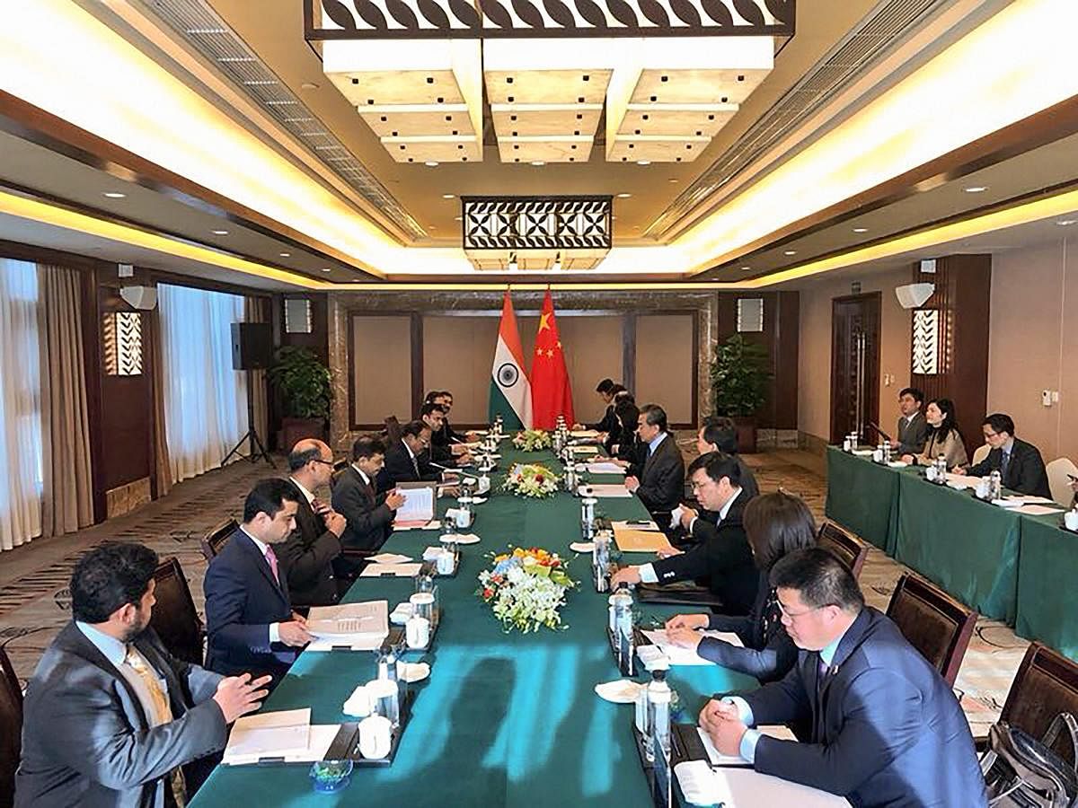 Indian and Chinese officials during the 21st round India-China Border talks at Dujiangyan city in Sichuan province, China, on November 24, 2018. PTI
