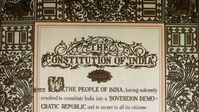 Constitution Day is celebrated every year on November 26 to mark the adoption of the Indian Constitution by the Constituent Assembly in 1949.  (Image tweeted by @VPSecretariat)