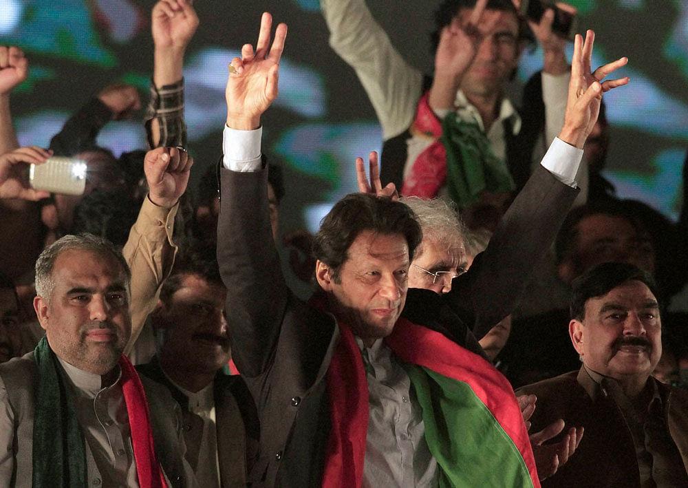 The Pakistan Tehreek-i-Insaf (PTI) chief, whose party appears to be gaining ground ahead of the July 25 elections, also said that the key to the Prime Minister House lies in understanding the country's complex political realities. (AP/PTI file photo)