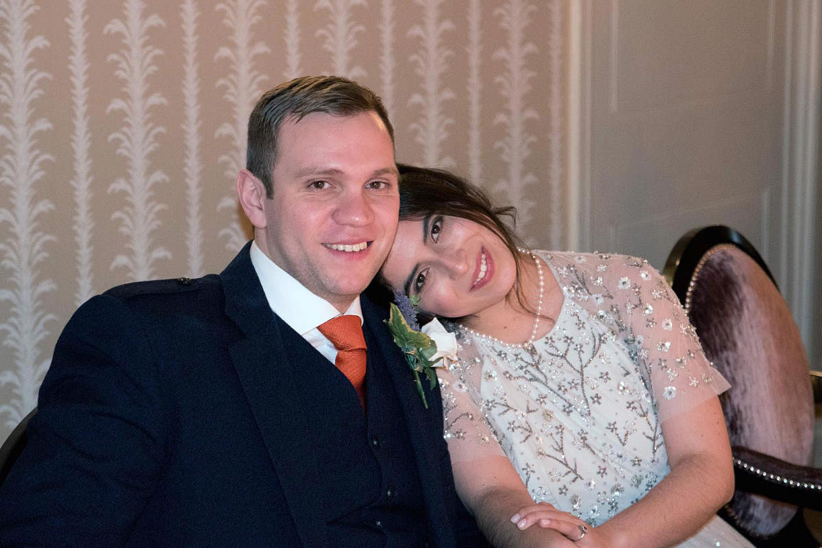 A handout picture taken in January 2017 and released by the family of Matthew Hedges in London on November 23, 2018, shows British student Matthew Hedges and his wife Daniela Tejada. AFP File