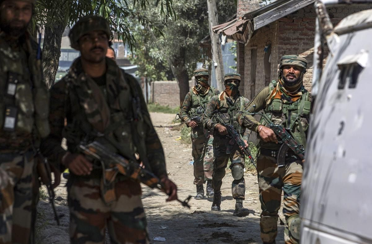 They said authorities have decided to launch a massive operation in south Kashmir areas to check the alarming trend of militants going after relatives of police personnel. PTI photo