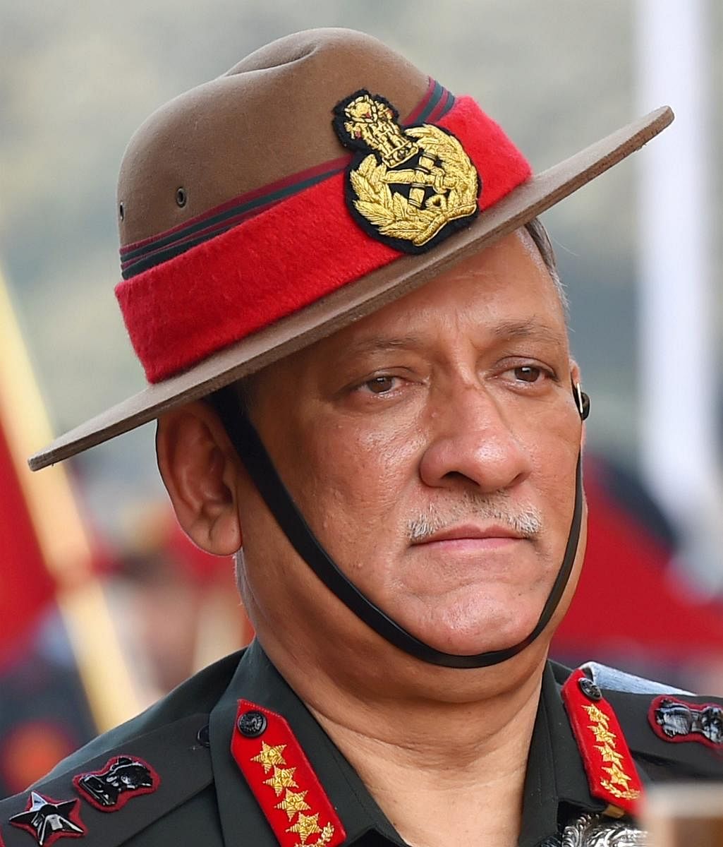 Chief of Army Staff, General Bipin Rawat. PTI Photo