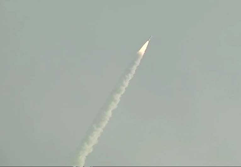 At 9:58 am Indian Space Research Organisation (ISRO) launched India's first hyperspectral imaging satellite (HysIS) and 30 other satellites on Polar Satellite Launch Vehicle (PSLV-C43)  from Satish Dhawan Space Centre in Sriharikota. ANI Photo 