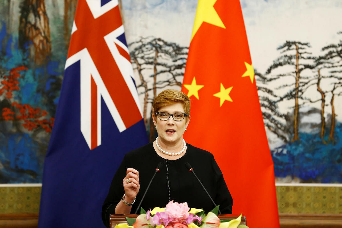 "The changes will mean officers are able to protect a broader range of people and use reasonable force if someone poses a risk to an operation," Foreign Minister Marise Payne said in a statement. Reuters File Photo