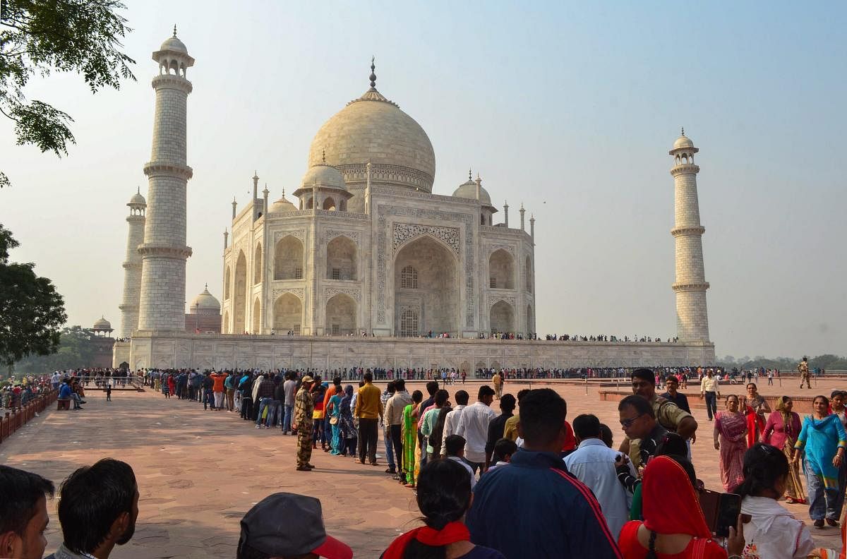 The Delhi School of Planning and Architecture told the court that it is in the process of preparing a vision document for the protection and the preservation of the Taj Mahal in Uttar Pradesh's Agra town and will complete it in a few days. PTI File Photo