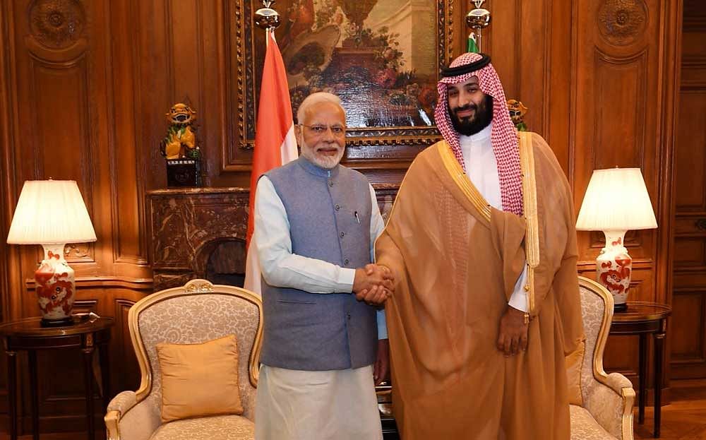 The two leaders, who are currently in Argentina for the G20 summit, met in the prince's residence in Buenos Aires and discussed Saudi Arabia's readiness to supply India with oil and petroleum products.