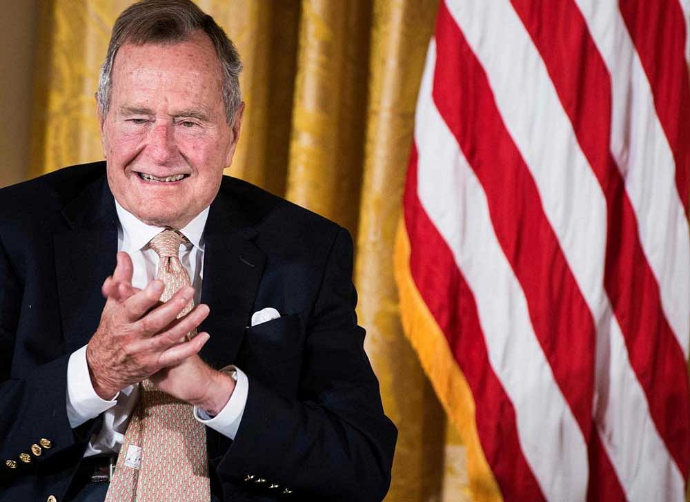 Former US president George H.W. Bush. AFP Photo
