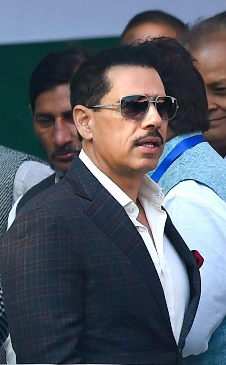 The Enforcement Directorate (ED) has summoned Robert Vadra, brother-in-law of Congress president Rahul Gandhi, in connection with its money laundering probe in a land scam case in Rajasthan's border city of Bikaner, officials said Friday. PTI file photo