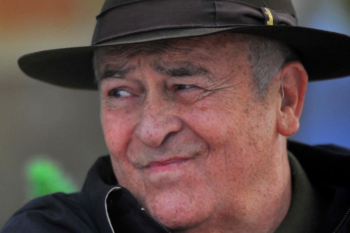 Italian film director Bernardo Bertolucci during the photocall for 'Io e Te' (Me and You) in Rome on October 18, 2012. AFP