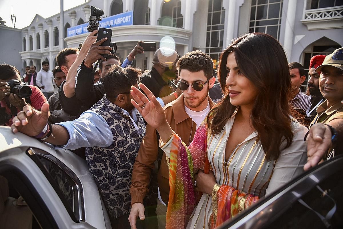 Priyanka Chopra and Nick Jonas on Saturday said 'I do' as they exchanged wedding vows as per Catholic traditions at Umaid Bhawan Palace here. PTI file photo
