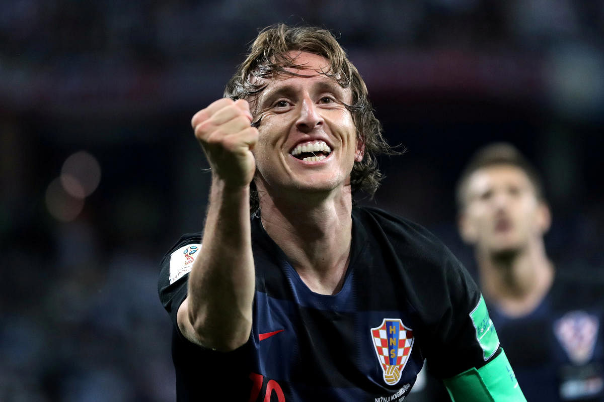 Luka Modric is among the players hoping to end Ronaldo and Messi's era of regular Ball d'Or wins. Reuters file photo.
