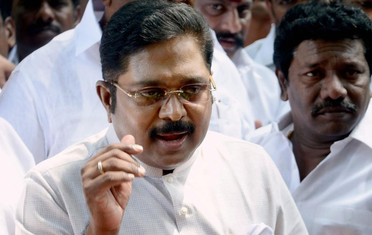 Dhinakaran, who floated the Amma Makkal Munnetra Kazhagam party after being expelled from the AIADMK, was arrested in April 2017 here and later granted bail. (PTI file photo)