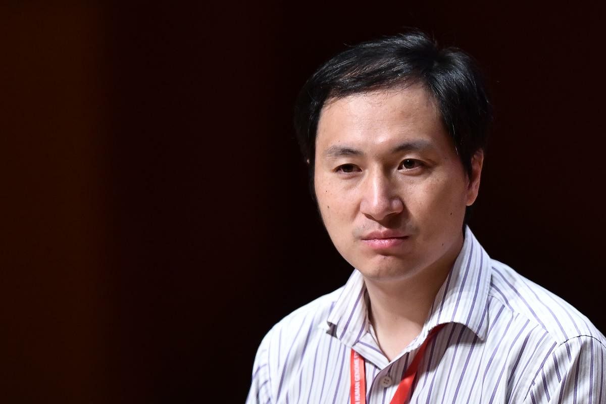 Chinese scientist He Jiankui speaks at the Second International Summit on Human Genome Editing in Hong Kong on November 28, 2018. - Organisers of a conference that has been upended by gene-edited baby revelations are holding their breath as to what He, th