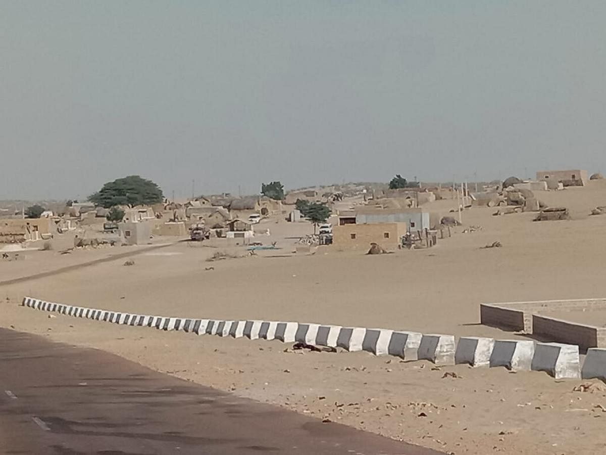A view of Rantaur village, close to Pakistan border in Rajasthan.