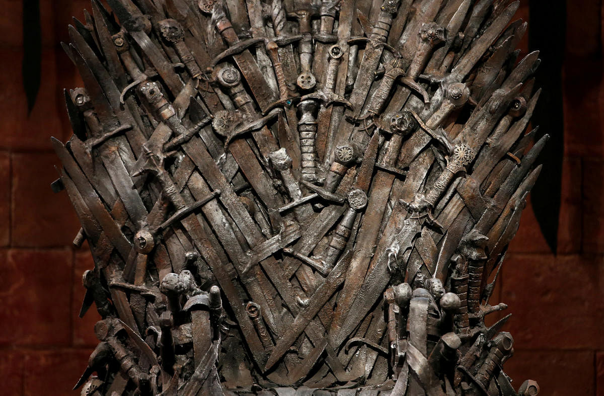 The Iron Throne is seen on the set of the television series Game of Thrones in the Titanic Quarter of Belfast, Northern Ireland. (Reuters File Photo)