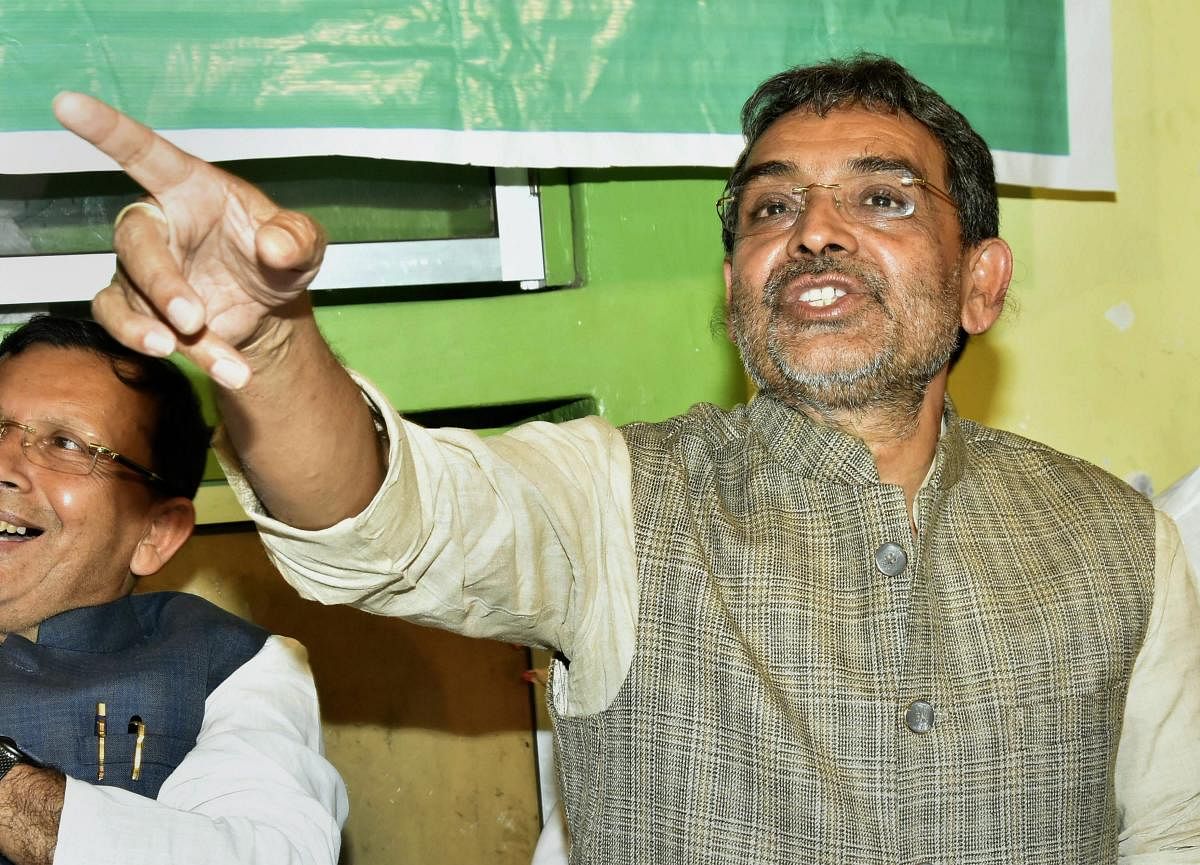 The Rashtriya Lok Samta Party chief has been targeting the BJP and Bihar Chief Minister Nitish Kumar, a key ally of the ruling party, for weeks. (PTI File Photo)