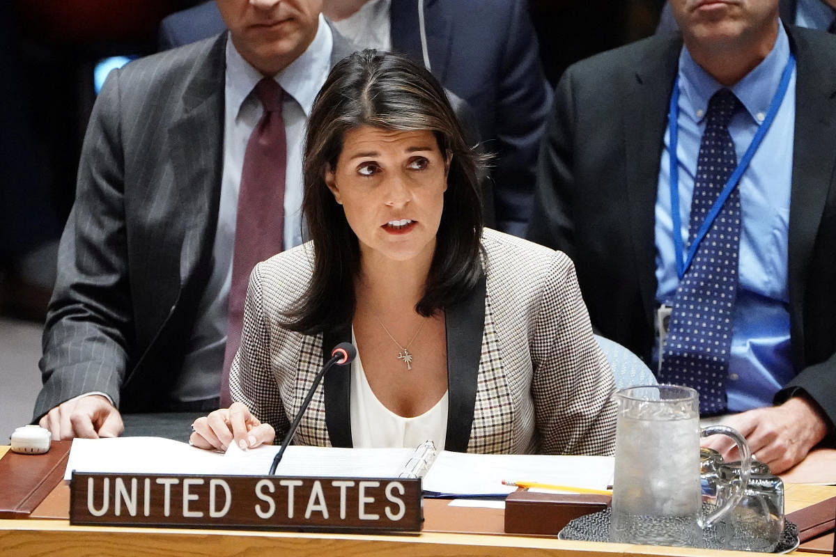 Haley, the first Indian-American ever appointed to a Cabinet position in any US presidential administration, said the US did not need to give money to countries that wish harm to America. (Reuters File Photo)