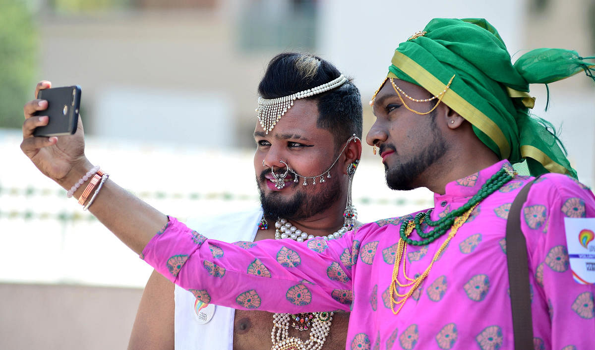 Over 3,000 people marched at the 11th edition of Namma Pride and Karnataka Queer Habba, organised by CSMR (Coalition for Sex Workers, Sexual & Sexuality Minorities’ Rights), Karnataka.  DH photo