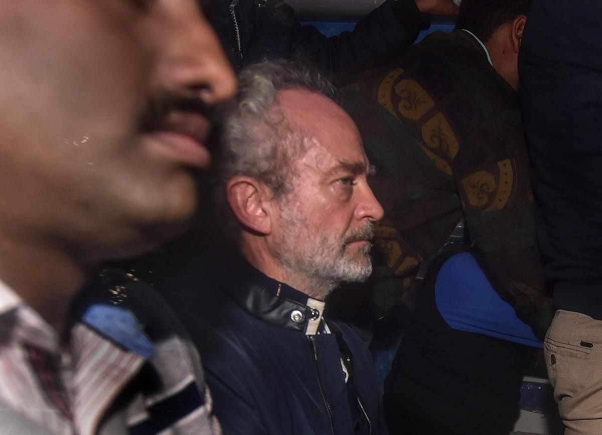A Delhi court Tuesday allowed the CBI plea seeking permission to take specimens of signature and handwriting samples of Christian Michel. PTI Photo 