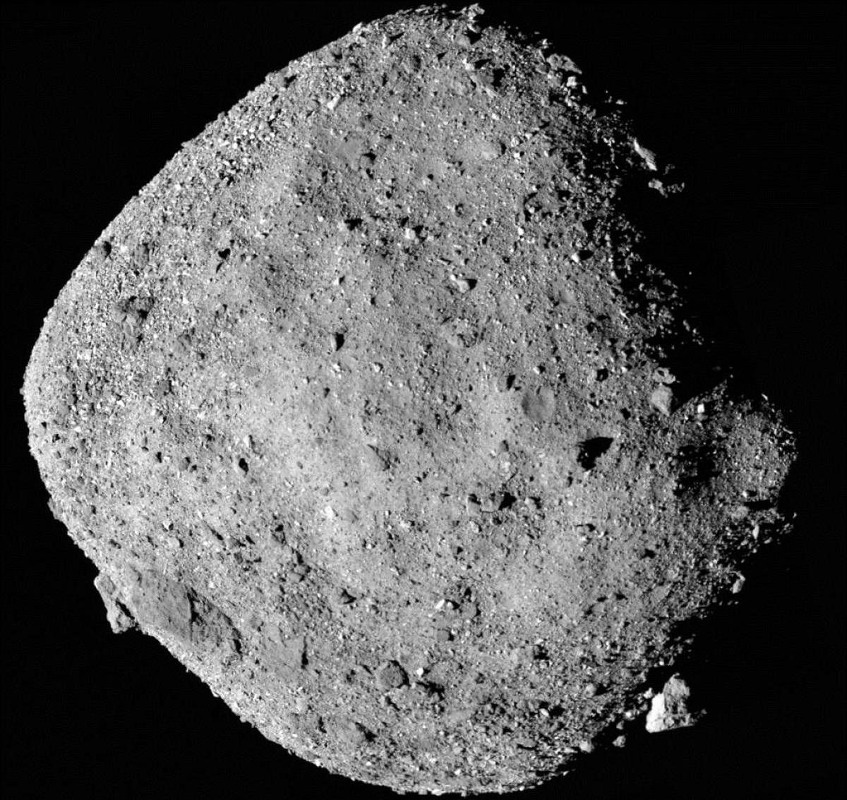 Bennu's diameter, rotation rate, inclination and overall shape presented almost exactly as projected. (Image courtesy NASA/Twitter)