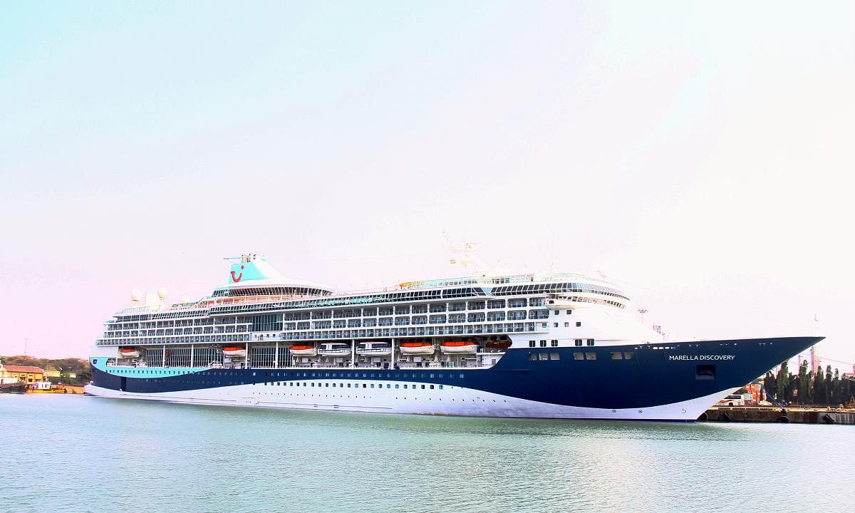 Cruise vessel ‘Marella Discovery’ called at New Mangalore Port on Wednesday.