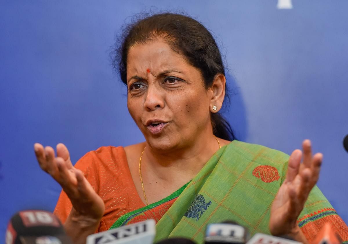 Defence Minister Nirmala Sitharaman addresses a press conference, in New Delhi, Tuesday, Sept. 18, 2018. (PTI Photo)