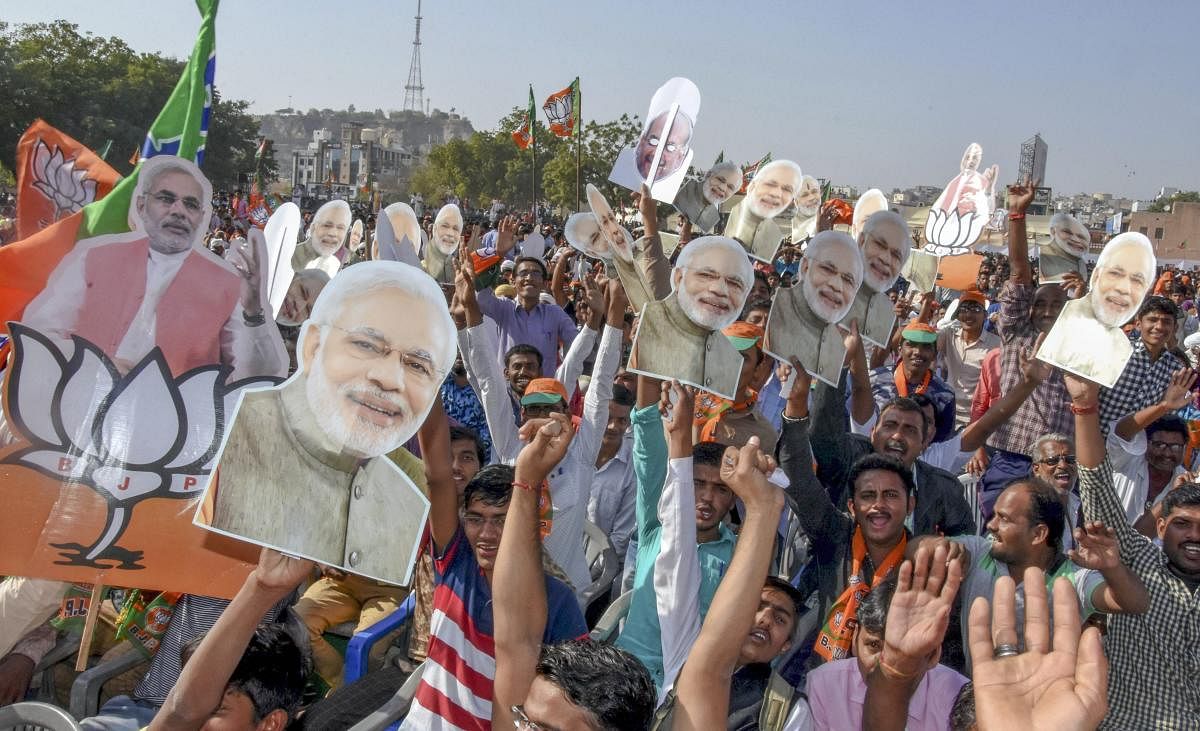 The BJP has won only 21 of the 59 seats reserved for SC/ST candidates in Rajasthan against 50 it had bagged in the previous assembly elections, as per the election commission data. PTI file photo