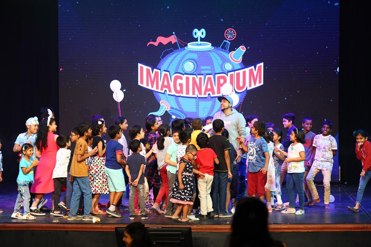 Rob, who became famous on kids’ TV channel Pogo, at a recent show in Chennai.