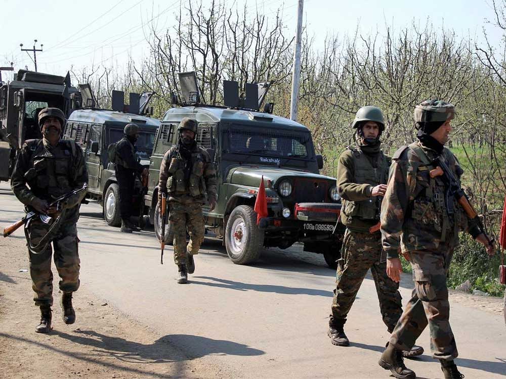 Army patrolling in Kashmir. PTI file photo.