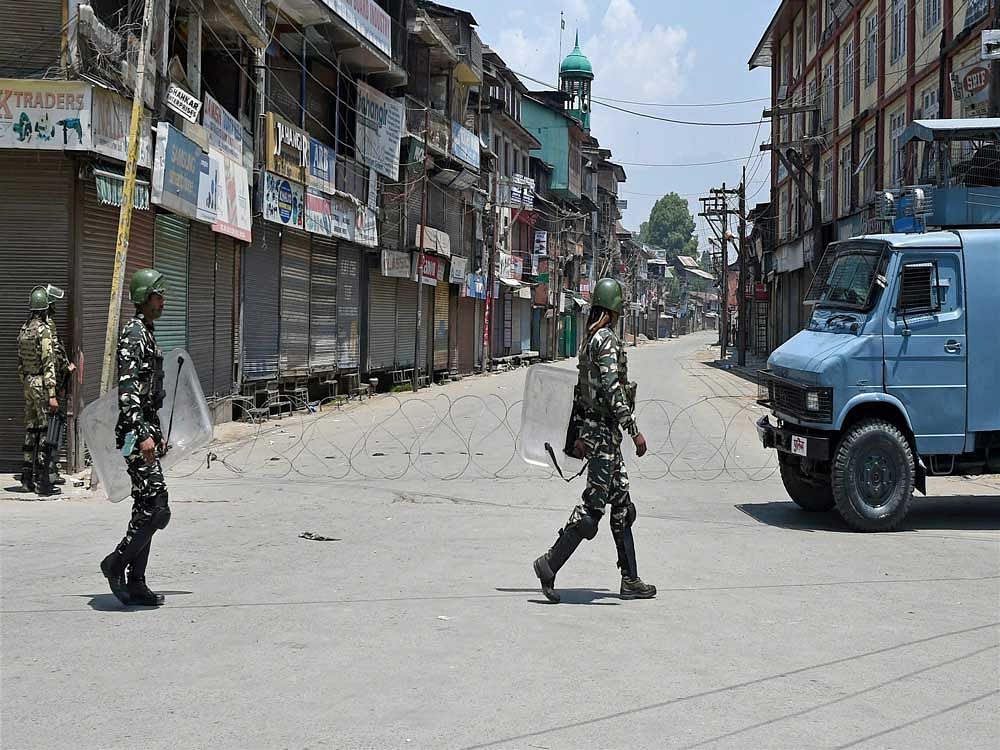 Restrictions have been imposed in five police station areas of Srinagar, a police official said. PTI file photo