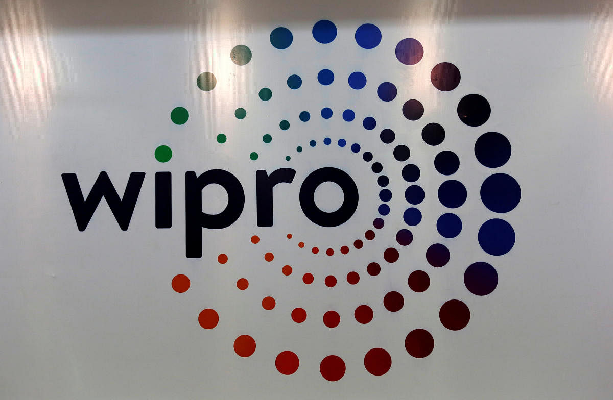 FILE PHOTO: The logo of Wipro is seen inside the company's headquarters in Bengaluru, India, January 19, 2018. REUTERS