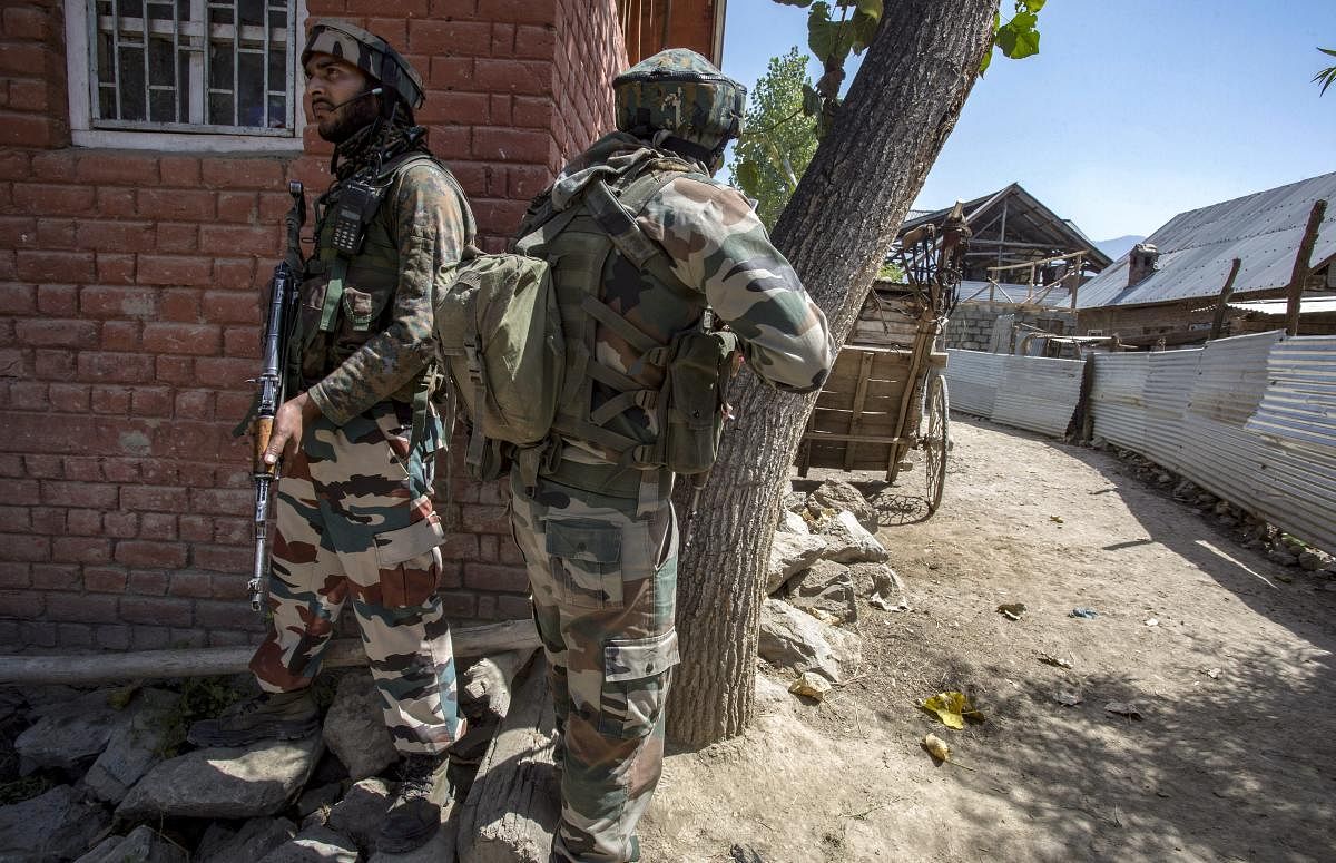 Security forces launched a cordon and search operation in Kuthpora area of Budgam in the morning, following information about presence of militants there, a police official said. PTI File Photo 