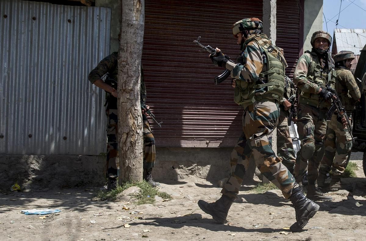 An army official said exchange of fire between security forces and militants began in the early hours in Bijbehara area of the district. PTI FIle Photo 