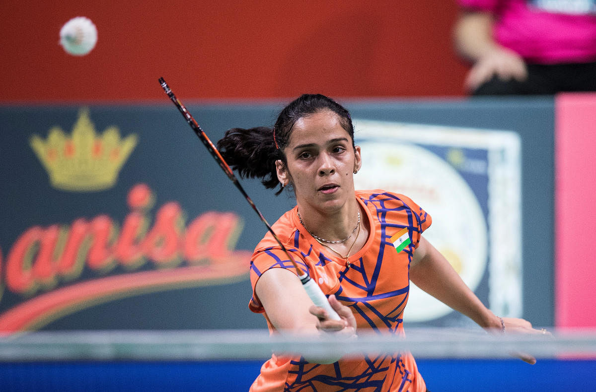 India's Saina Nehwal quelled Japan's Nozomi Okuhara 10-21, 21-14, 21-17 to enter the quarterfinal of the French Open on Thursday. REUTERS FILE PHOTO