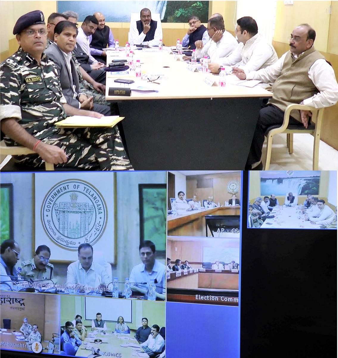 CEC O P Rawat holds review meeting ahead of Telangana polls.